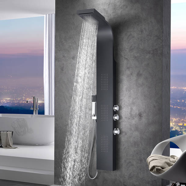 AKDY 65" Shower Panel with Fixed Shower Head & Reviews Wayfair
